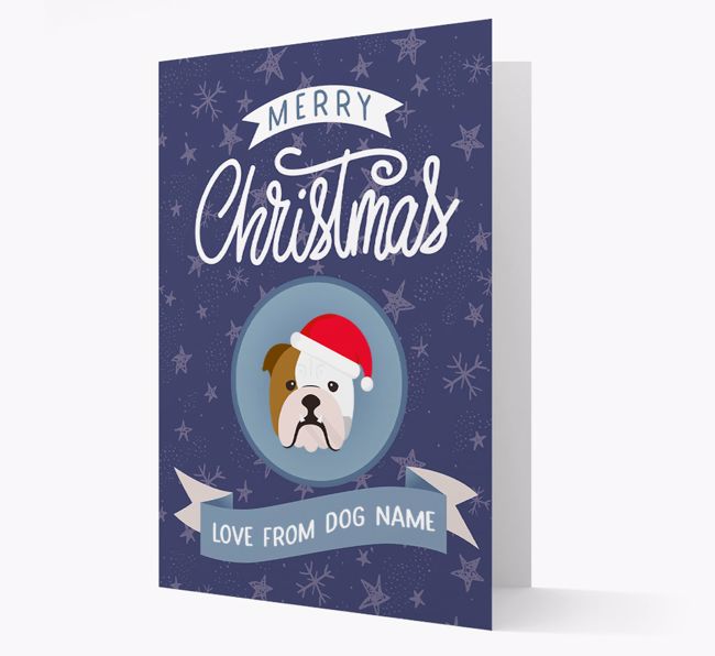 Merry Christmas: Personalised {breedFullName} Christmas Card